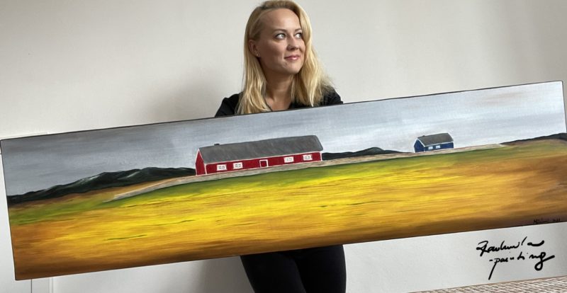 Radmila painting - obraz Skandinávie, Norsko