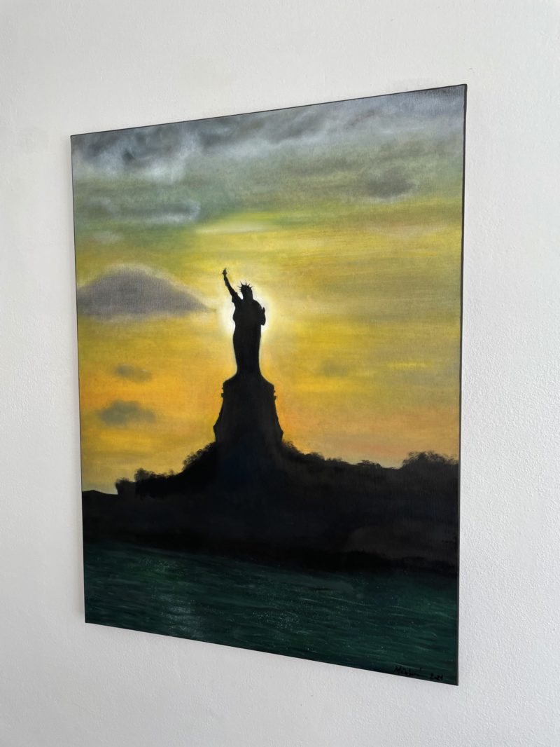 Radmila painting - Statue of Freedom