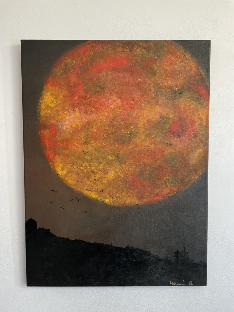 Radmila painting - Moon
